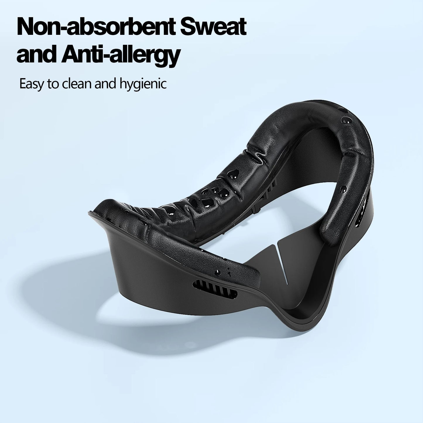 HUNDAI Facial Interface & Face Cover Pad for Oculus Quest 2/3S, Sweat-Proof PU Foam Cushion - VR Accessories for Meta Quest 2/3S