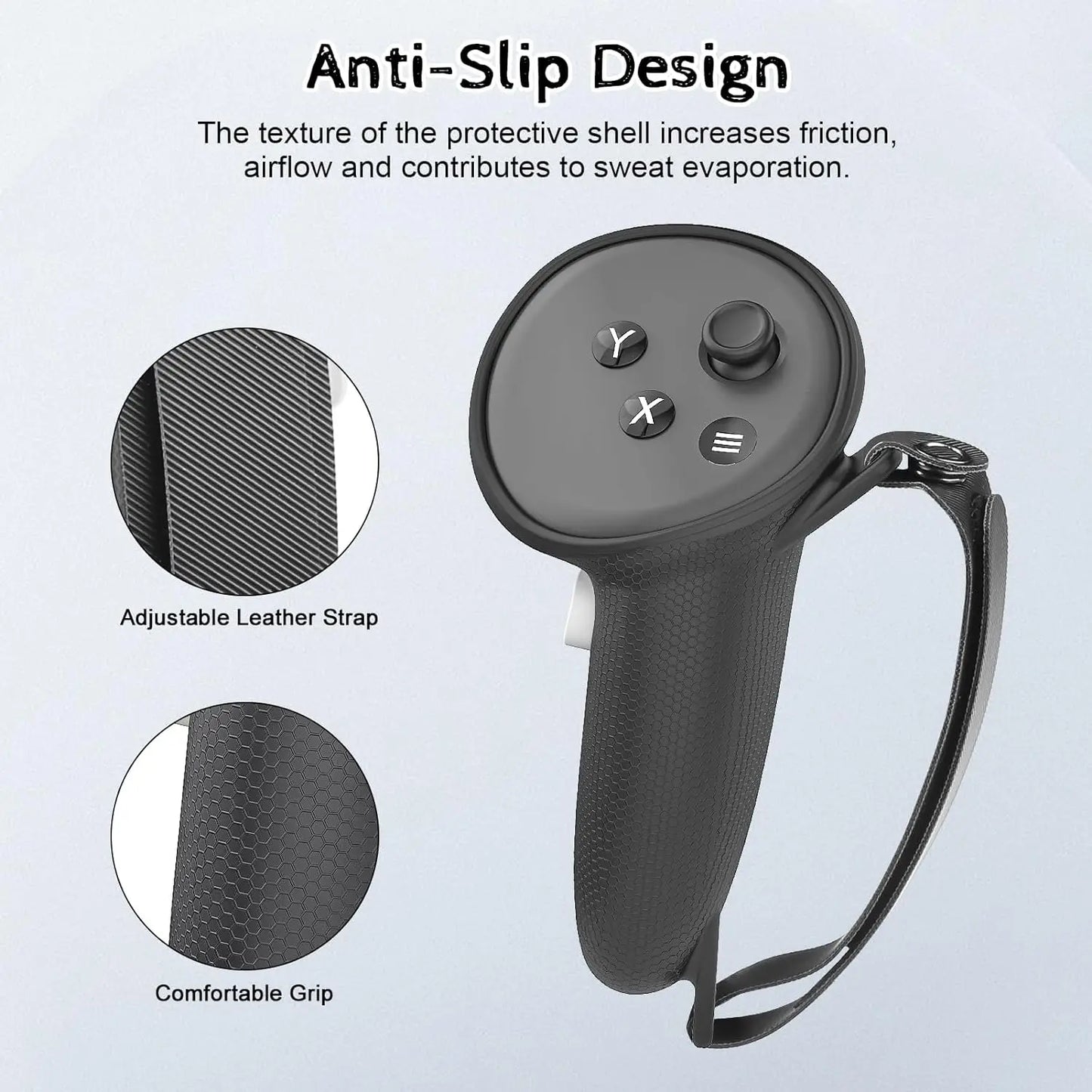 New Comfortable Pack of 9pcs Silicone Protect Cover Set VR Accessories For Meta Quest 3S Covers Kit Idea Christmas Birthday Gift