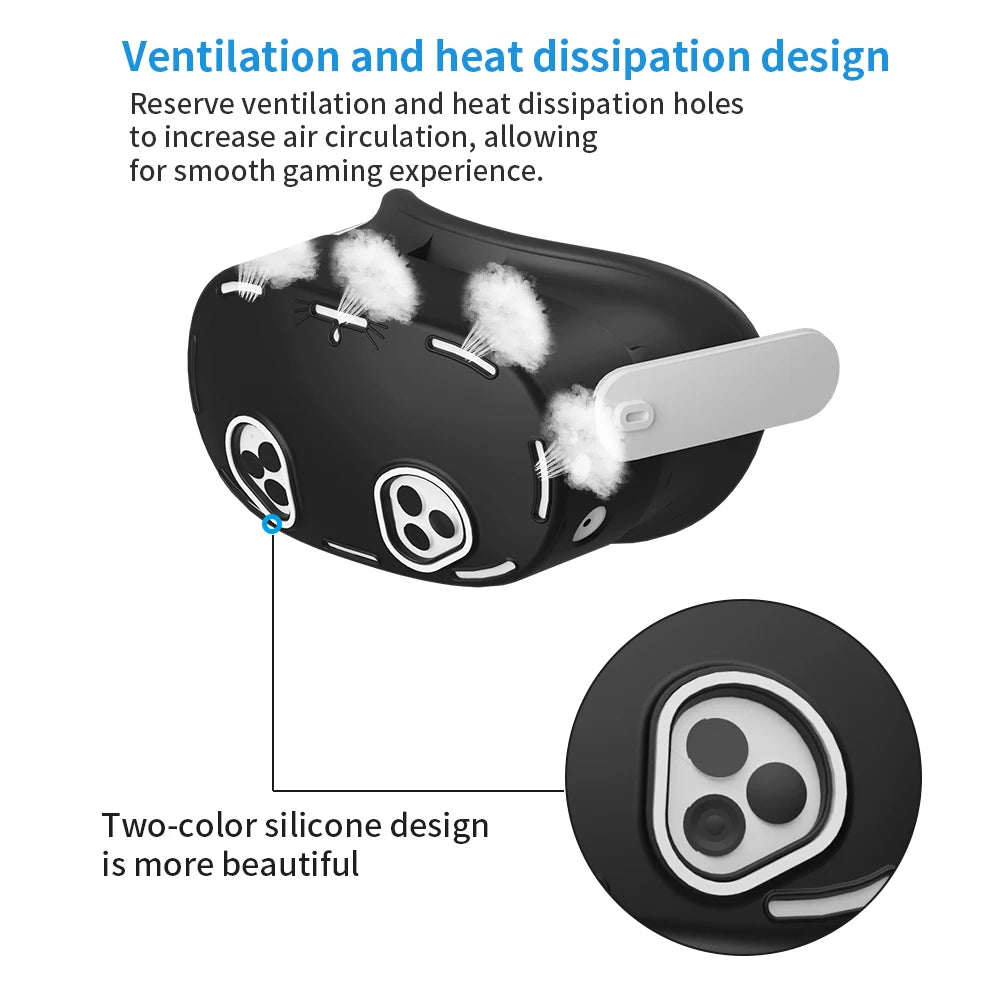 New Comfortable Pack of 9pcs Silicone Protect Cover Set VR Accessories For Meta Quest 3S Covers Kit Idea Christmas Birthday Gift