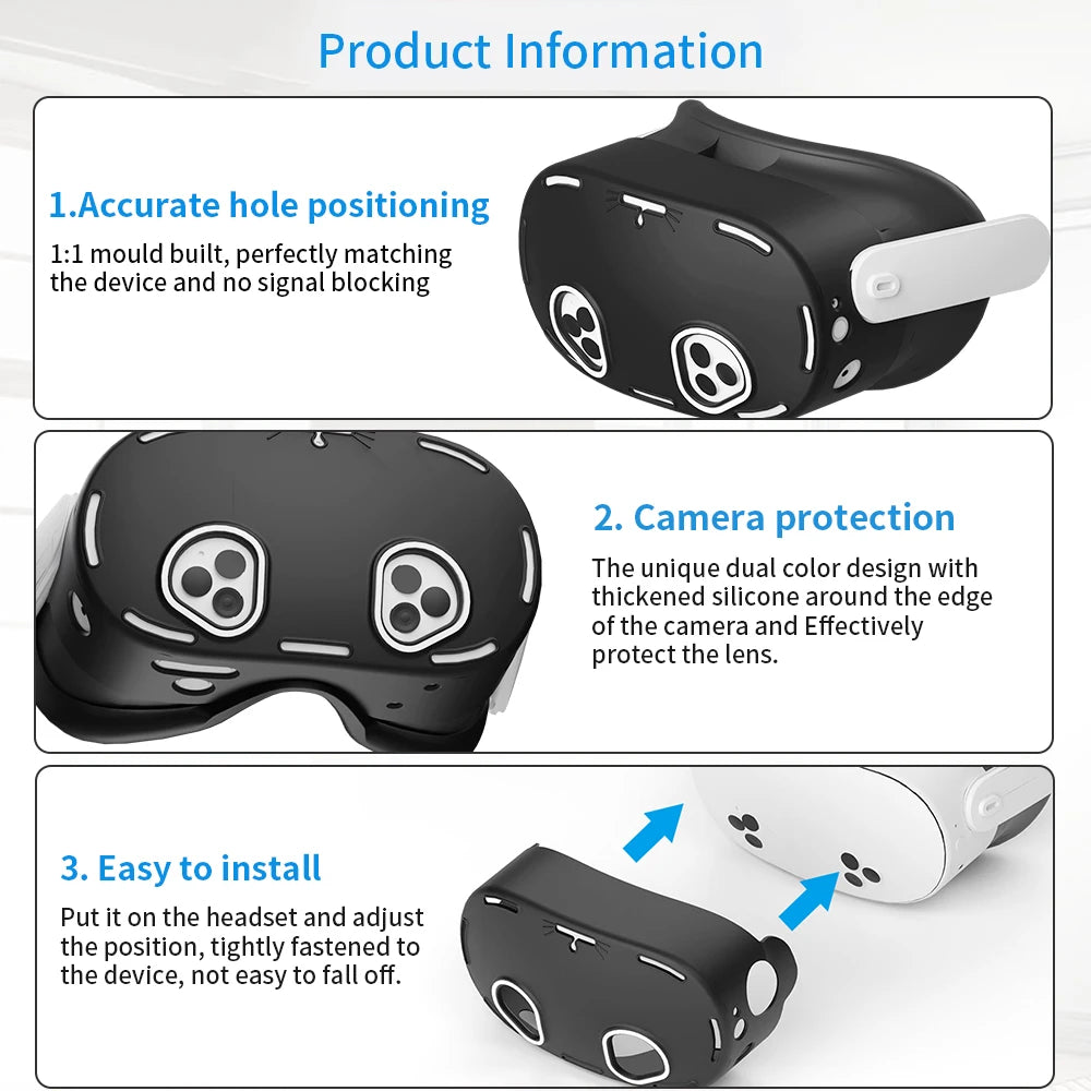 New Comfortable Pack of 9pcs Silicone Protect Cover Set VR Accessories For Meta Quest 3S Covers Kit Idea Christmas Birthday Gift