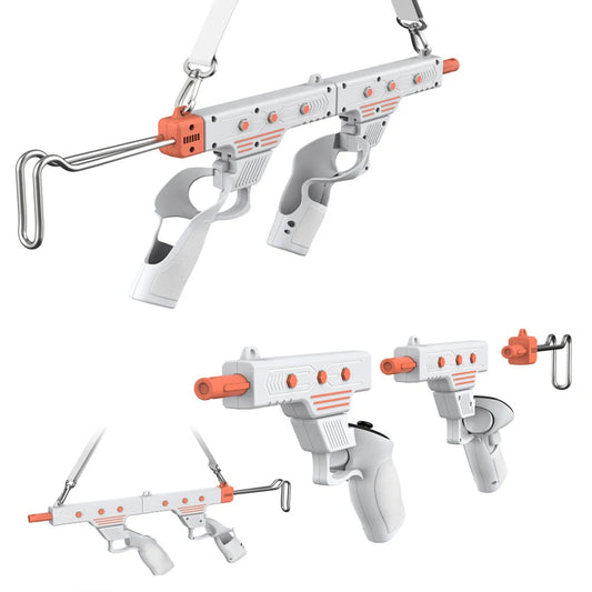 VR Gun Stock For Meta Quest 3/3S VR Shooting Game Accessories Enhanced Shooter Gaming Experience Controller Grips for Quest 3S/3
