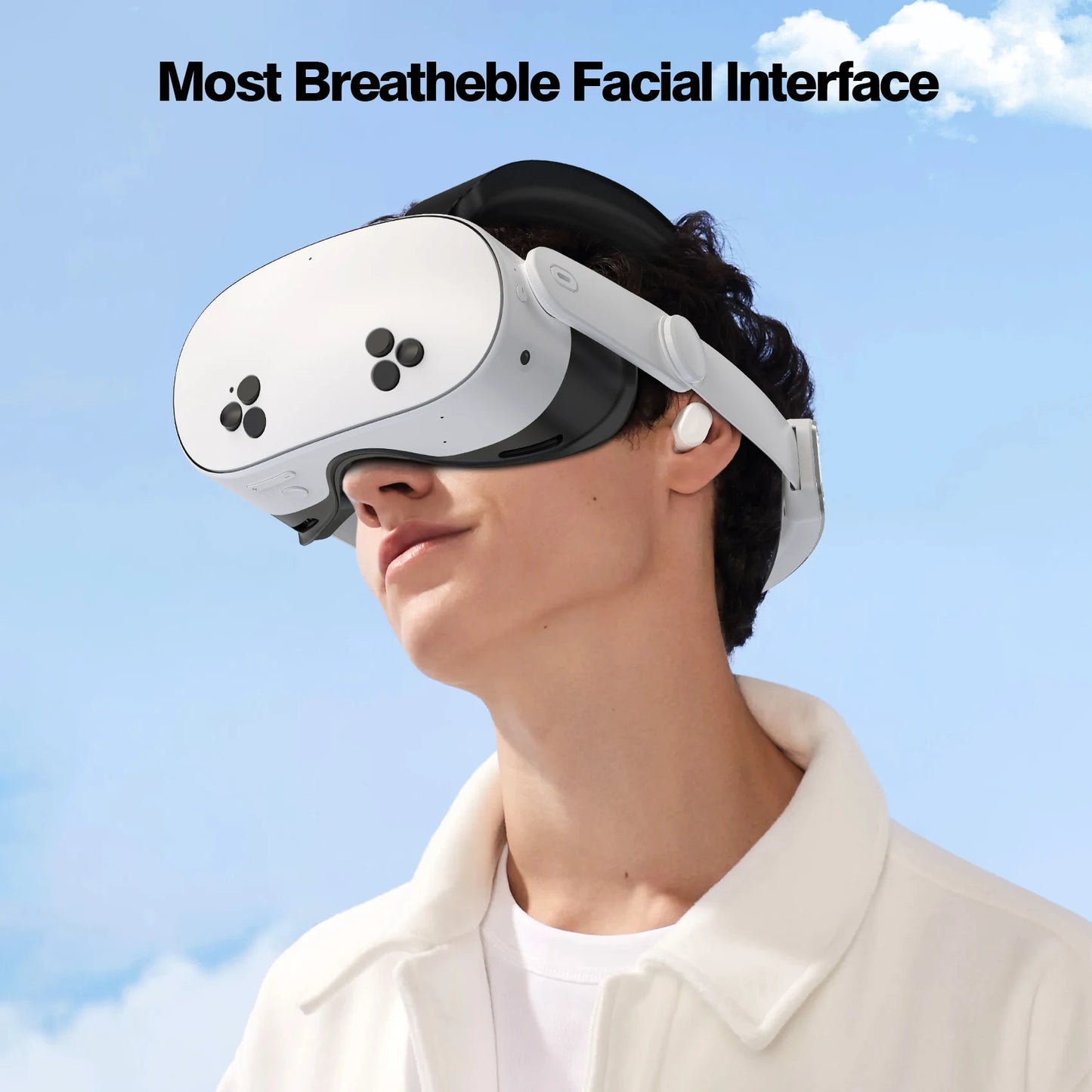 HUNDAI Facial Interface & Face Cover Pad for Oculus Quest 2/3S, Sweat-Proof PU Foam Cushion - VR Accessories for Meta Quest 2/3S