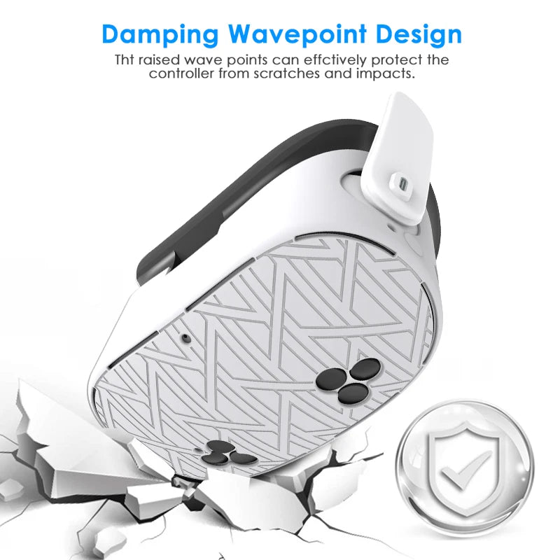 7Pcs/Set Silicone Cover for Meta Quest 3S Accessories  Includes  Cover Set Controller Grip Cover and Soft Shell Cover