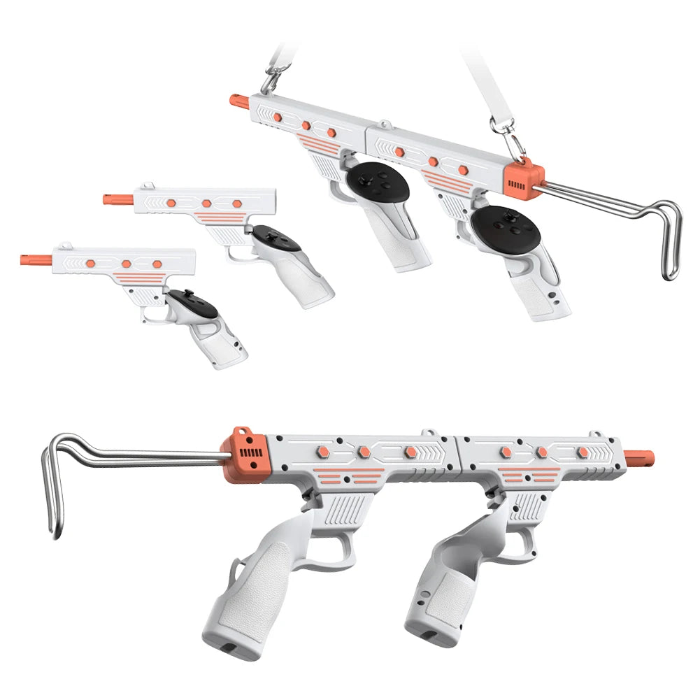VR Gun Stock For Meta Quest 3/3S VR Shooting Game Accessories Enhanced Shooter Gaming Experience Controller Grips for Quest 3S/3
